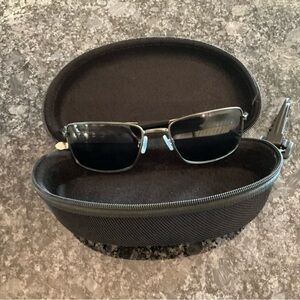 Oakley Square Wire Sunglasses. Gunmetal. Preowned